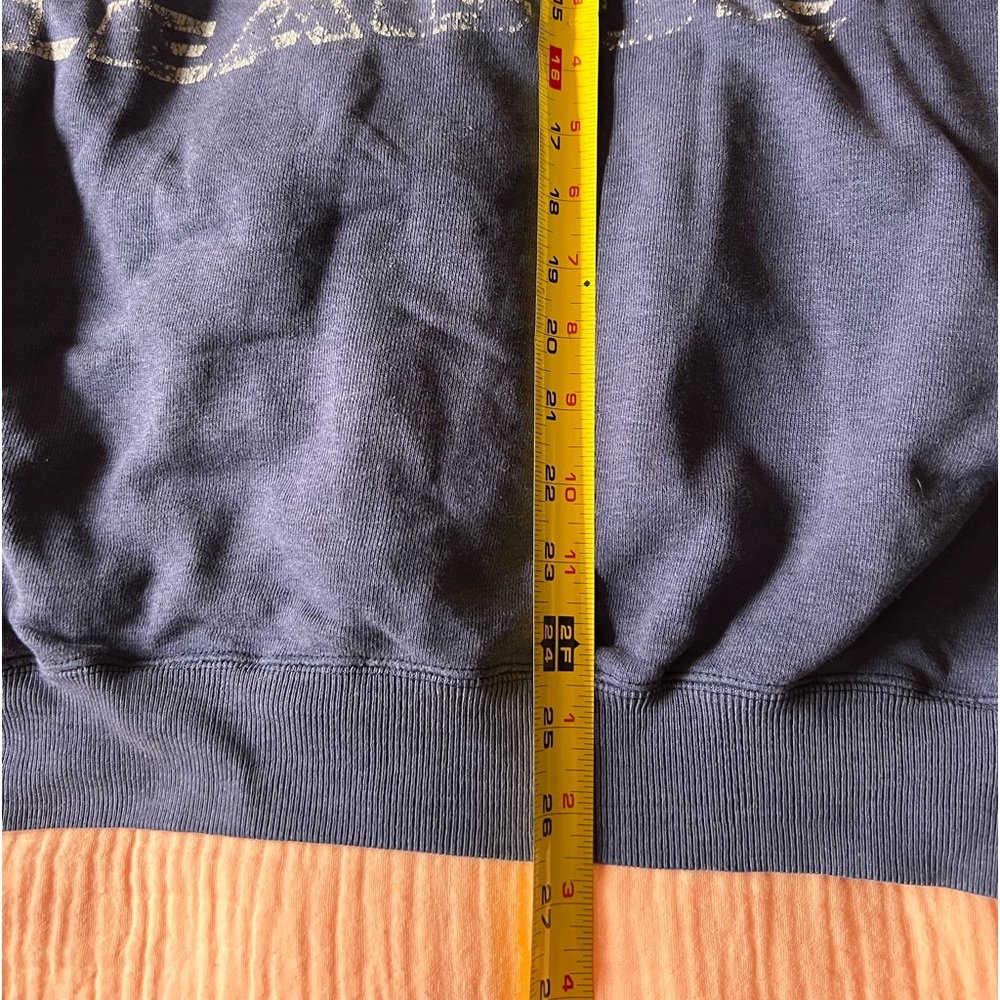 RARE 90s World League American Football Blue Pullover Sweatshirt XL Logo 7 WLAF - Picture 6 of 10